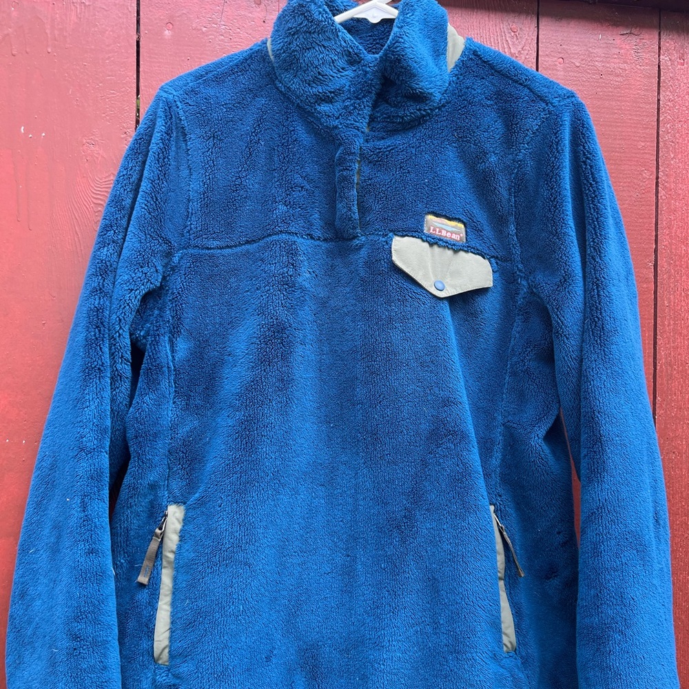 LL Bean Plush Fleece 1/4 Snap Pullover